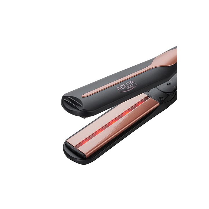 Adler AD 2318 hair styling tool Straightening iron Warm Black Coral 120 W