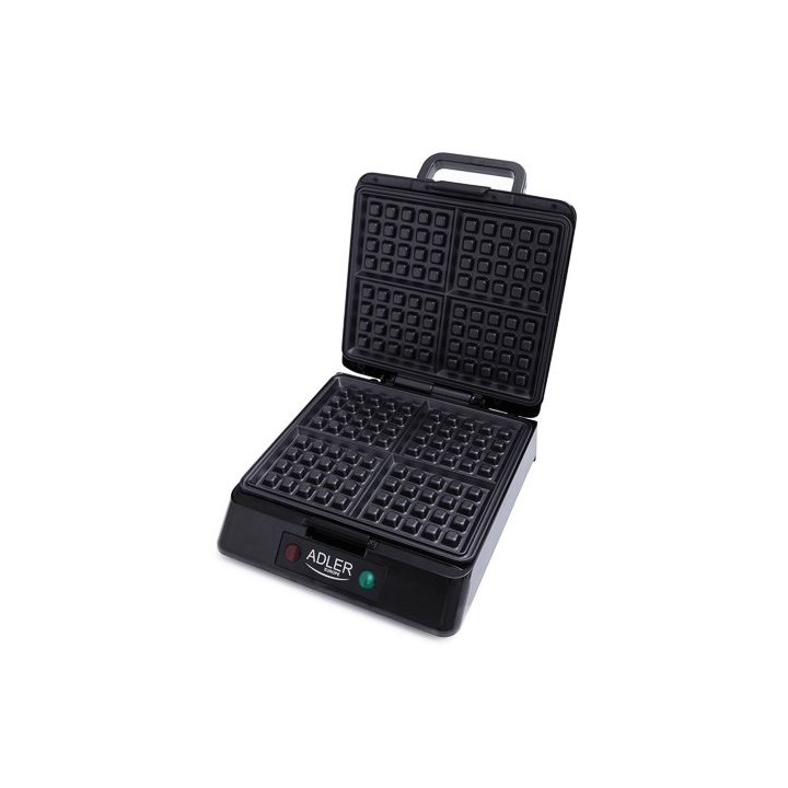 Adler AD 3036 waffle iron 4 waffle(s) Black Grey 1500 W