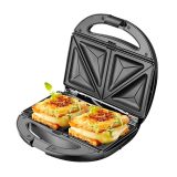 Adler AD 3040 sandwich maker 1200 W Black Grey