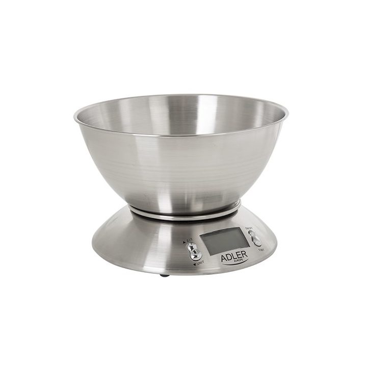 Adler AD 3134 Electronic kitchen scale Stainless steel Round