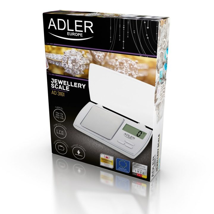 Adler AD 3161 kitchen scale White Rectangle Electronic personal scale