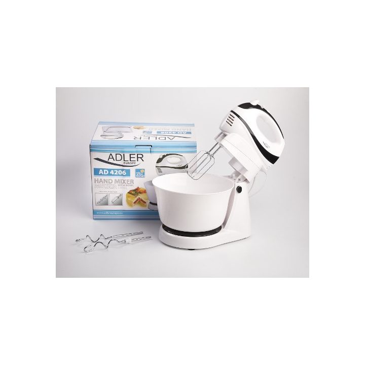 Adler AD 4206 Stand mixer Black White 300 W