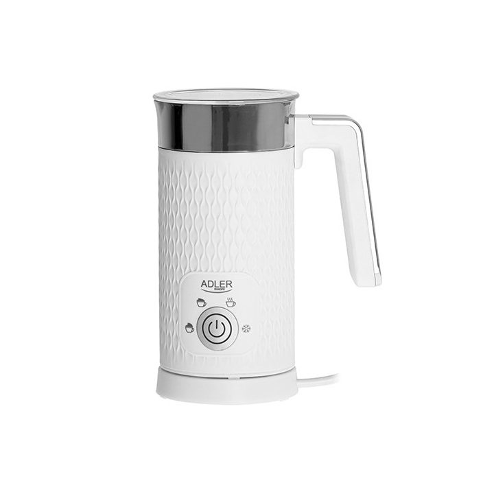 Adler AD 4494 milk frother/warmer Automatic Metallic White