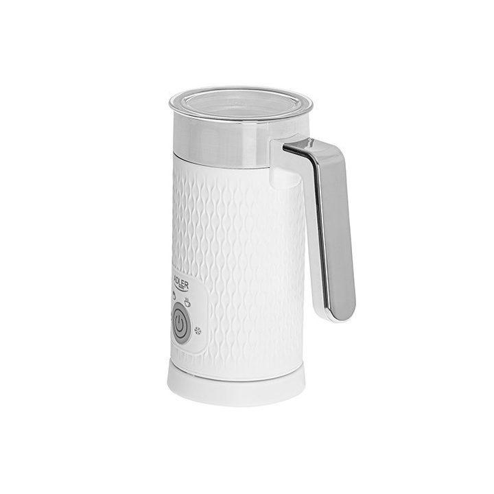 Adler AD 4494 milk frother/warmer Automatic Metallic White
