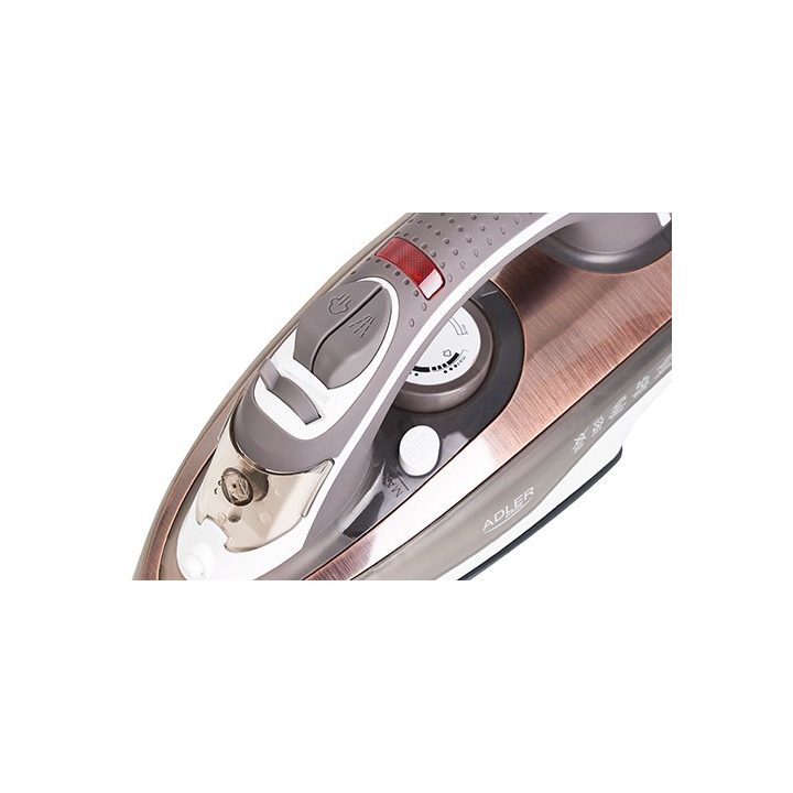 Adler AD 5030 iron Steam iron Ceramic soleplate 3000 W Brown Grey White