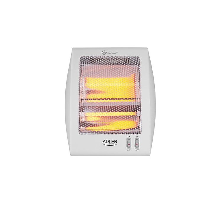 Adler AD 7709 Indoor White 800 W Quartz electric space heater