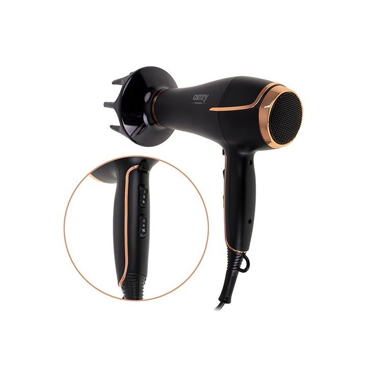 Camry CR 2255 hair dryer Black Gold 2000 W