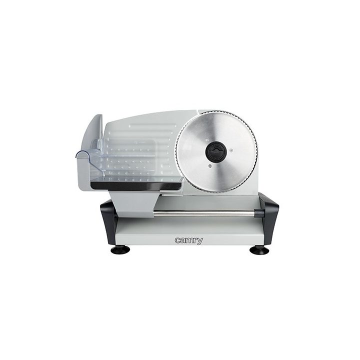 Camry Premium CR 4702 slicer Electric Black Grey Satin steel Stainless steel