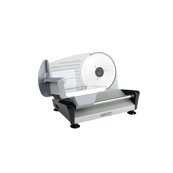 Camry Premium CR 4702 slicer Electric Black Grey Satin steel Stainless steel