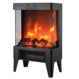 Electric fireplace ADLER AD 7755 2 heat settings: 1000W / 2000W | 3D flame effect | Thermostat Black