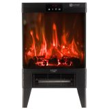 Electric fireplace ADLER AD 7755 2 heat settings: 1000W / 2000W | 3D flame effect | Thermostat Black