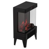 Electric fireplace ADLER AD 7755 2 heat settings: 1000W / 2000W | 3D flame effect | Thermostat Black