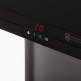 Electric fireplace ADLER AD 7755 2 heat settings: 1000W / 2000W | 3D flame effect | Thermostat Black