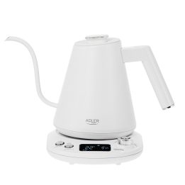 Electric kettle ADLER AD 1349w with long spout 1.0L White
