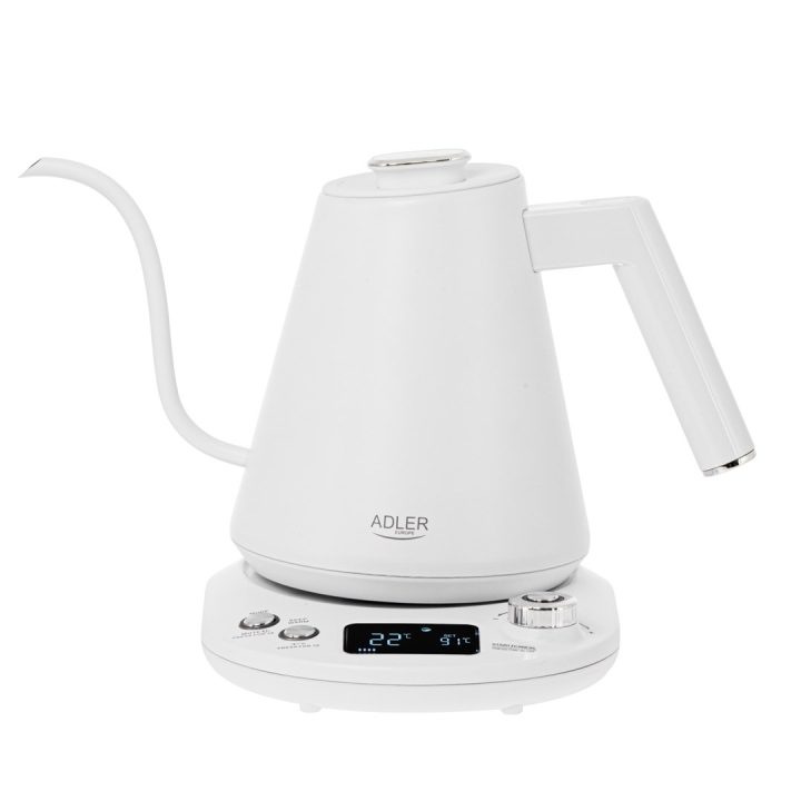 Electric kettle ADLER AD 1349w with long spout 1.0L White