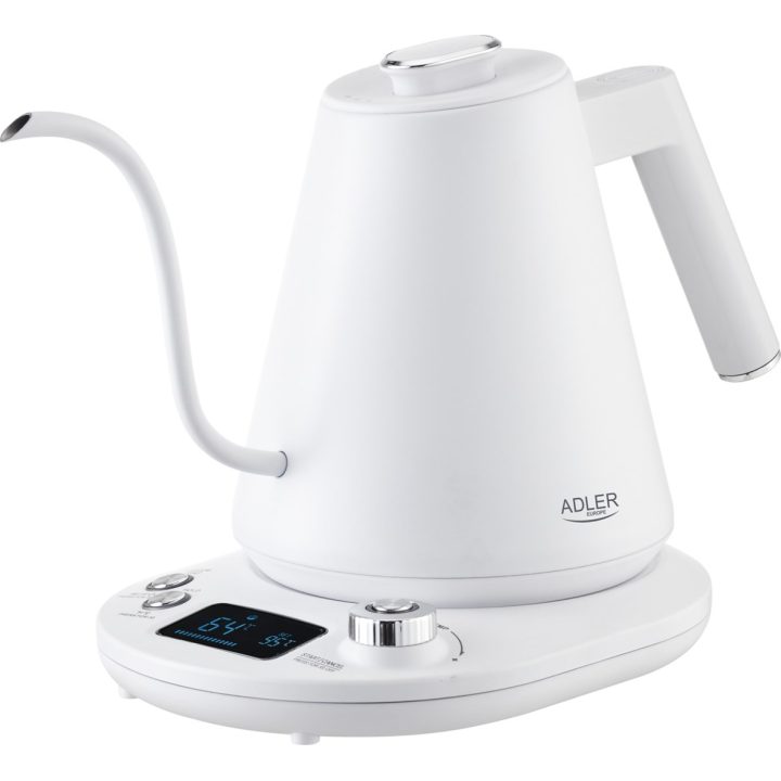 Electric kettle ADLER AD 1349w with long spout 1.0L White