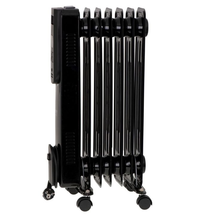 Electric oil heater with remote control CAMRY CR 7812 7 ribs 1500 W black