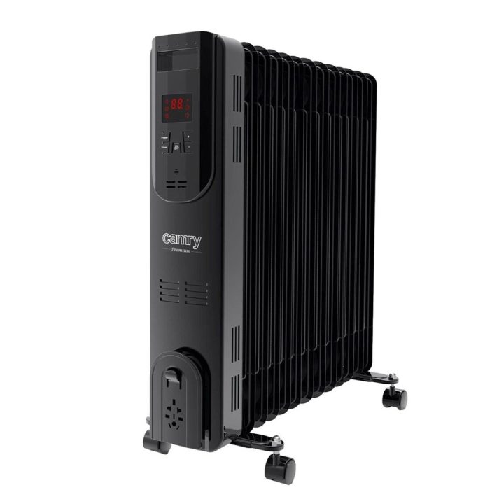 Electric oil heater with remote control CAMRY CR 7814 13 fins 2500 W black