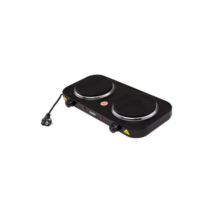 Mesko Home MS 6509 hob Black Countertop Sealed plate 2 zone(s)