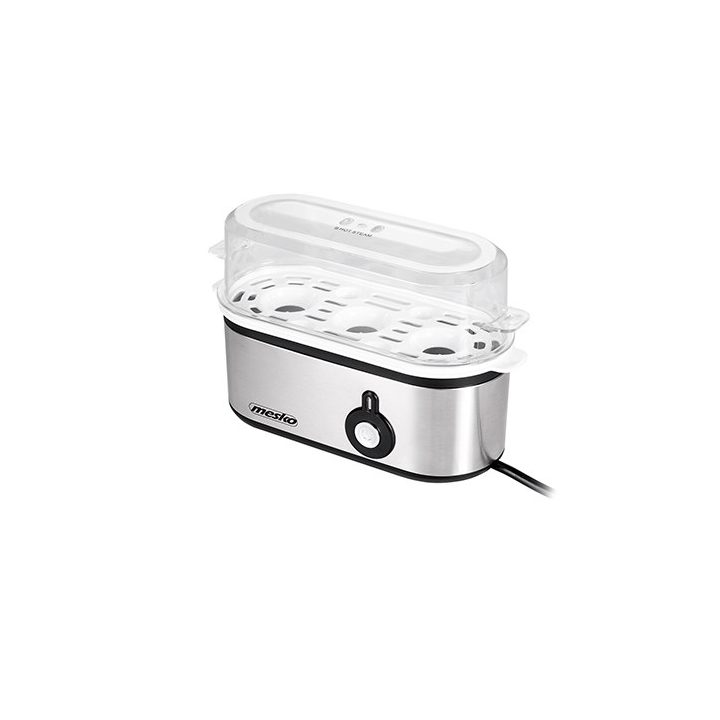Mesko MS 4485 egg cooker 3 egg(s) 210 W Black Silver Transparent