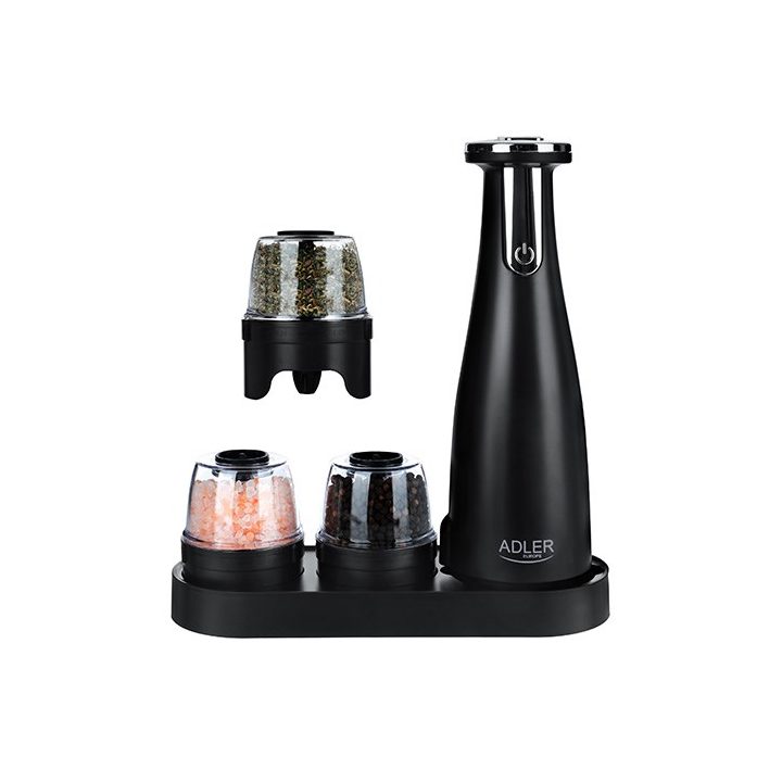 Spice mill set Adler AD 4449B Black
