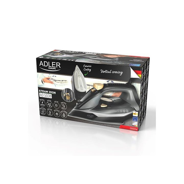 Steam Iron ADLER AD 5038 3000W Black