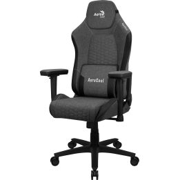 Aerocool CROWNASHBK Ergonomic Gaming Chair Adjustable Cushions AeroWeave Technology Black