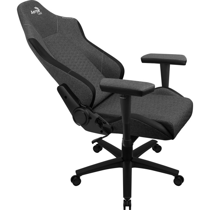 Aerocool CROWNASHBK Ergonomic Gaming Chair Adjustable Cushions AeroWeave Technology Black