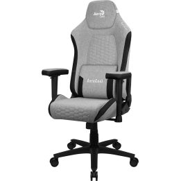 Aerocool CROWNASHGR Ergonomic Gaming Chair Adjustable Cushions AeroWeave Technology Grey