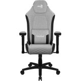 Aerocool CROWNASHGR Ergonomic Gaming Chair Adjustable Cushions AeroWeave Technology Grey