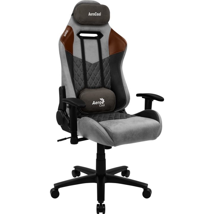 Aerocool DUKE AeroSuede Universal gaming chair Black Brown Grey