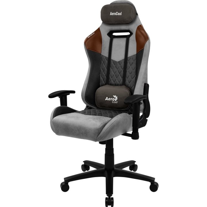 Aerocool DUKE AeroSuede Universal gaming chair Black Brown Grey