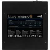 Aerocool LUX850 PC Power Supply 850W 80 Plus Bronze 230V 88% Efficiency Black