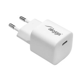 Akyga AK-CH-22 USB-Ladegerät 25 W Ausgangsstrom max. 3 A USB-C Universal Tablet Telephone Smartwatch Mobile phone White AC Fast