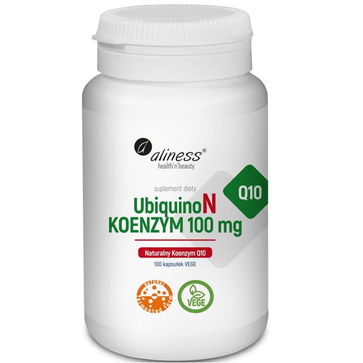 ALINESS 100% UbiquinoN Natural Coenzyme Q10 100 mg – dietary supplement – 100 capsules