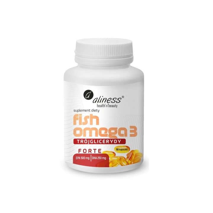 ALINESS Fish Omega 3 FORTE 500/250mg – dietary supplement – 90 capsules