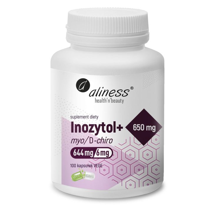 ALINESS Inozytol myo/D-chiro 650mg + B6 – dietary supplement – 100 capsules