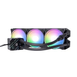 Alphacool Eisbaer Pro Aurora 360 Processor All-in-one liquid cooler 12 cm Black White 1 pc(s)