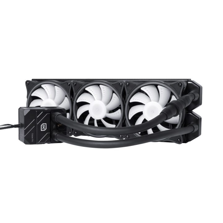 Alphacool Eisbaer Pro Aurora 360 Processor All-in-one liquid cooler 12 cm Black White 1 pc(s)