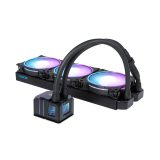 Alphacool Eisbaer Pro Aurora 360 Processor All-in-one liquid cooler 12 cm Black White 1 pc(s)