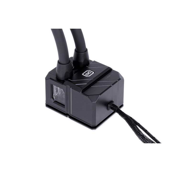 Alphacool Eisbaer Pro Aurora 360 Processor All-in-one liquid cooler 12 cm Black White 1 pc(s)