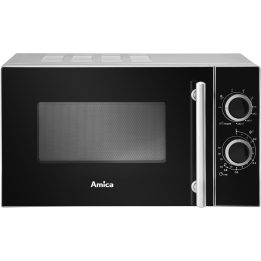 Amica AMGF20M1GS microwave Countertop Grill microwave 20 L 700 W Black Silver