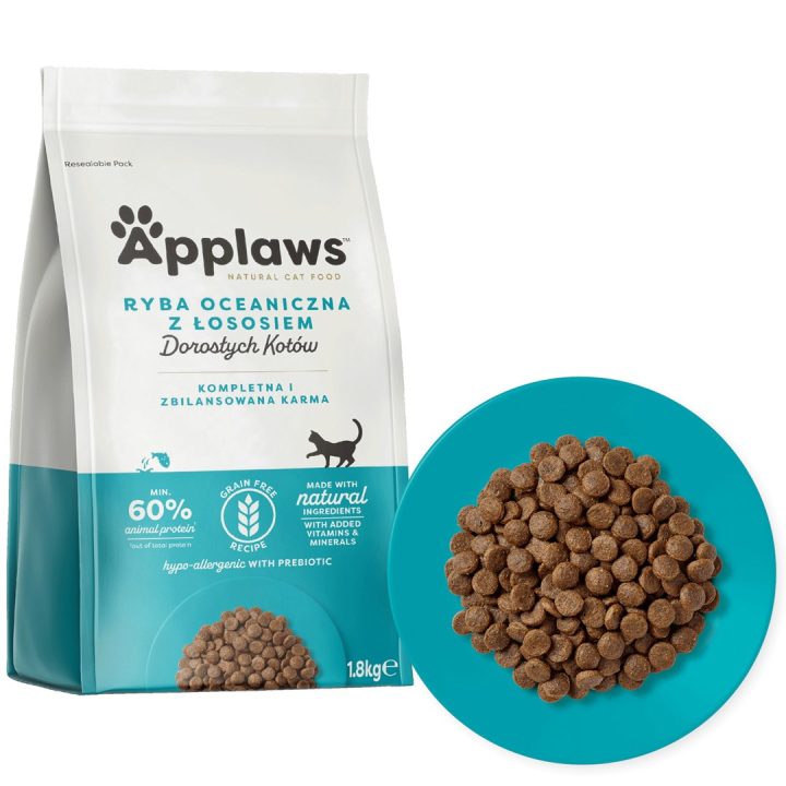 APPLAWS Adult Ocean fish with salmon - dry cat food - 1 8kg