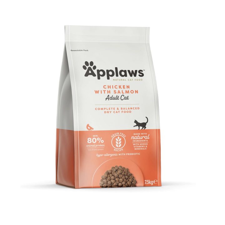 APPLAWS Chicken with salmon - dry cat food - 7 5kg