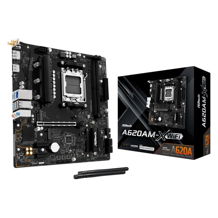 Asrock A620AM-X WiFi AMD A620A Socket AM5 micro ATX