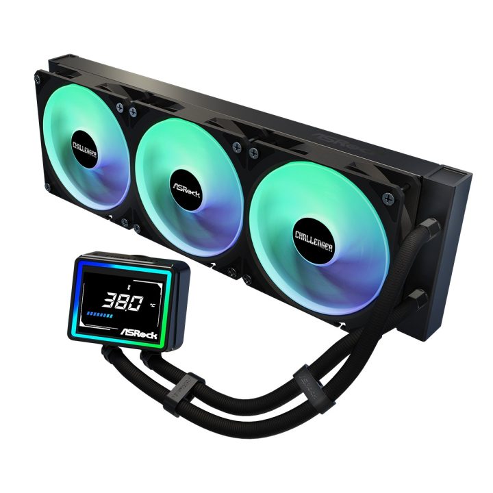Asrock Challenger 360 Digital Processor Liquid cooling kit 12 cm Black