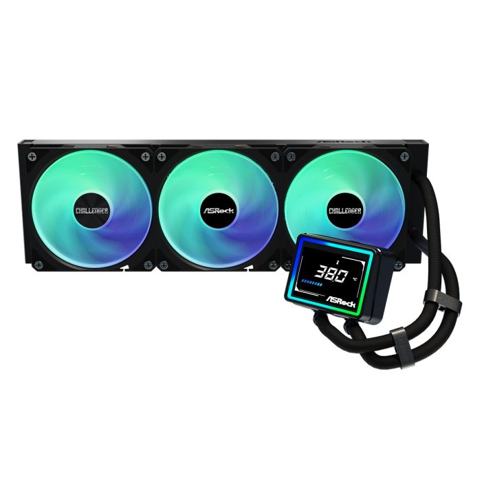 Asrock Challenger 360 Digital Processor Liquid cooling kit 12 cm Black