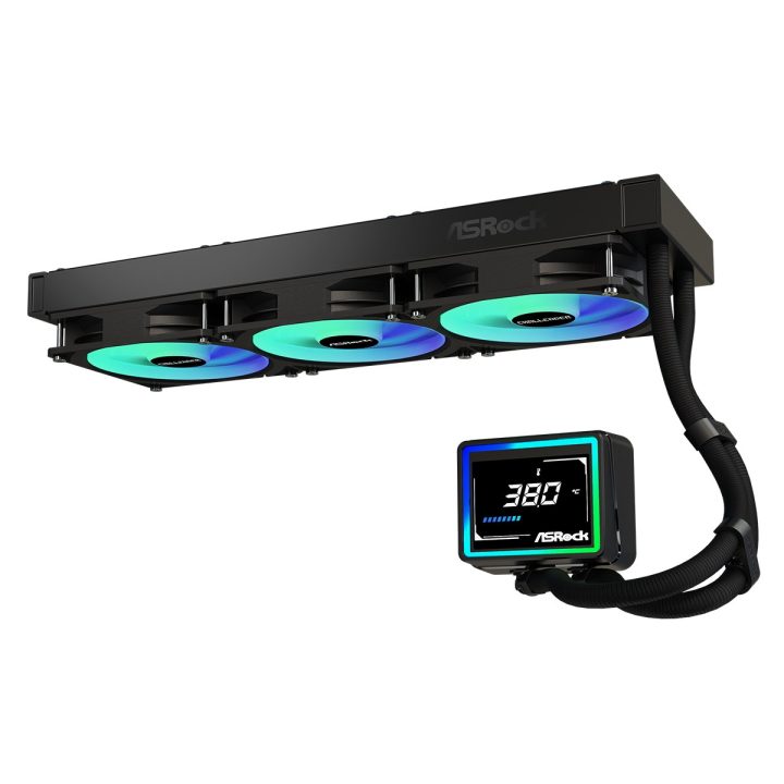 Asrock Challenger 360 Digital Processor Liquid cooling kit 12 cm Black