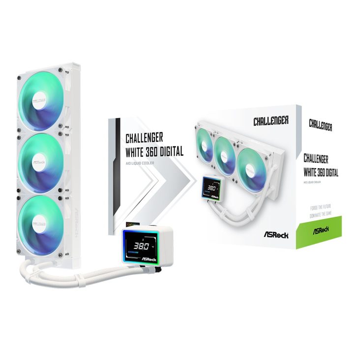 Asrock Challenger White 360 Digital Processor All-in-one liquid cooler 12 cm