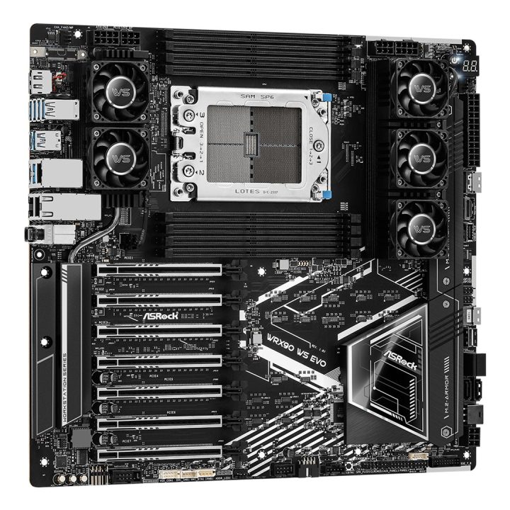 Asrock WRX90 WS EVO motherboard AMD WRX90 Socket sTR5 EEB